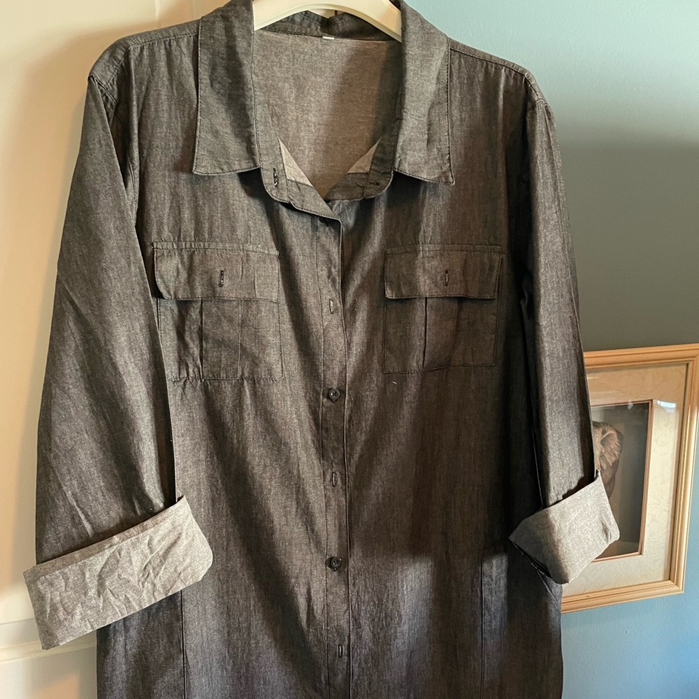 Black Denim Maxi Dress 3XL